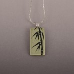 Green Bamboo Necklace