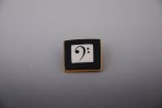 Square Bass Clef Pin