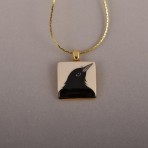 Raven Square Necklace